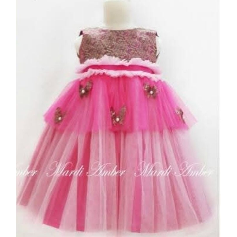 Gaun Anak Perempuan Cathy Amber Pink