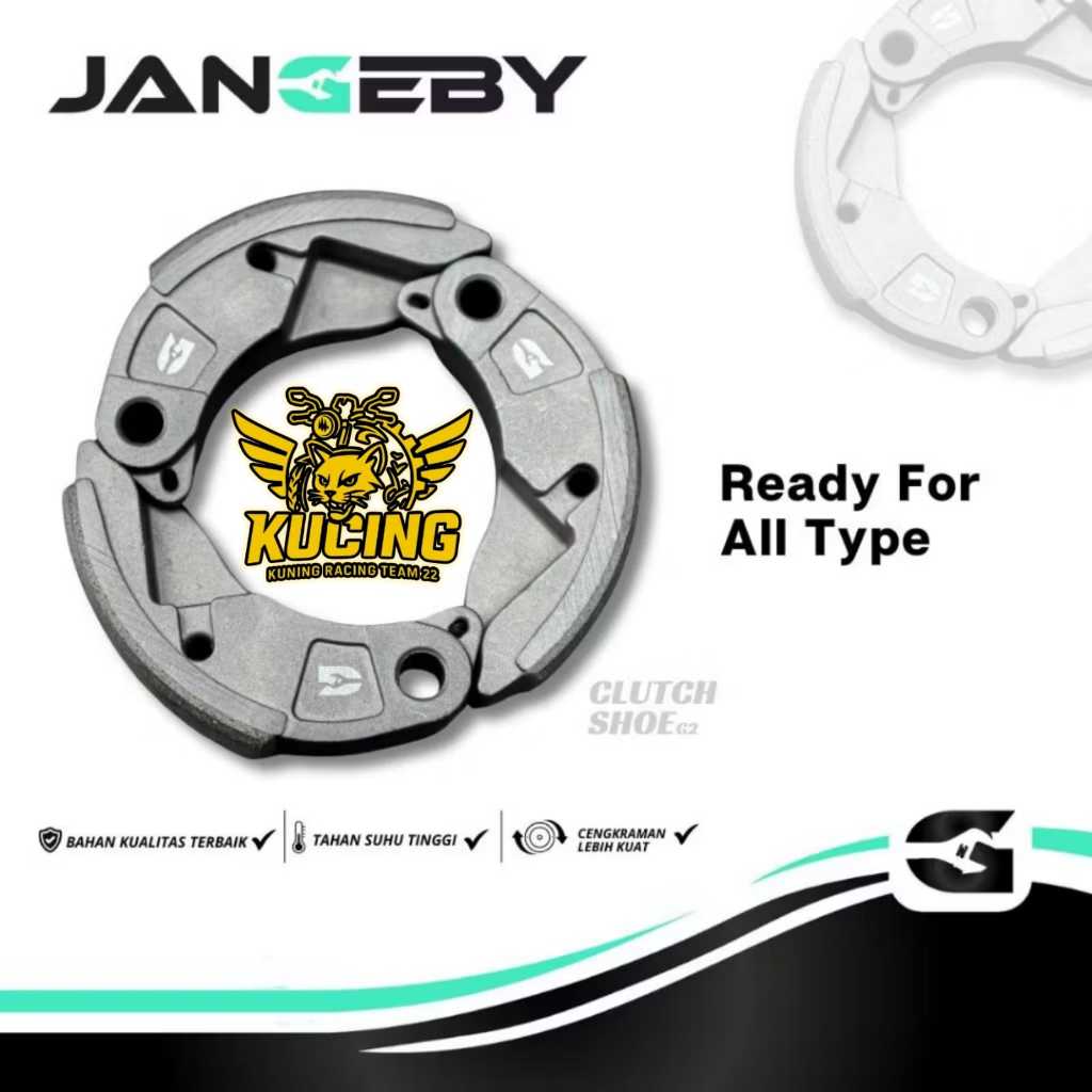 Kampas Ganda JANGEBY Clutch Shoe G2 Semua Type Motor