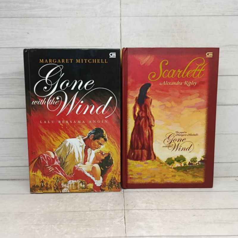 Paket 2 Novel Scarlett Alexandra Ripley dan Margaret Mitchell Gone With the wind Lalu Bersama Angin 