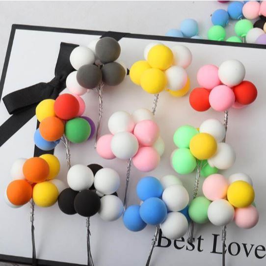 Topper Balon Rainbow Pelangi Xmas Hiasan Kue Ulang Tahun Birthday Pesta Bayi Ultah Baby Shower