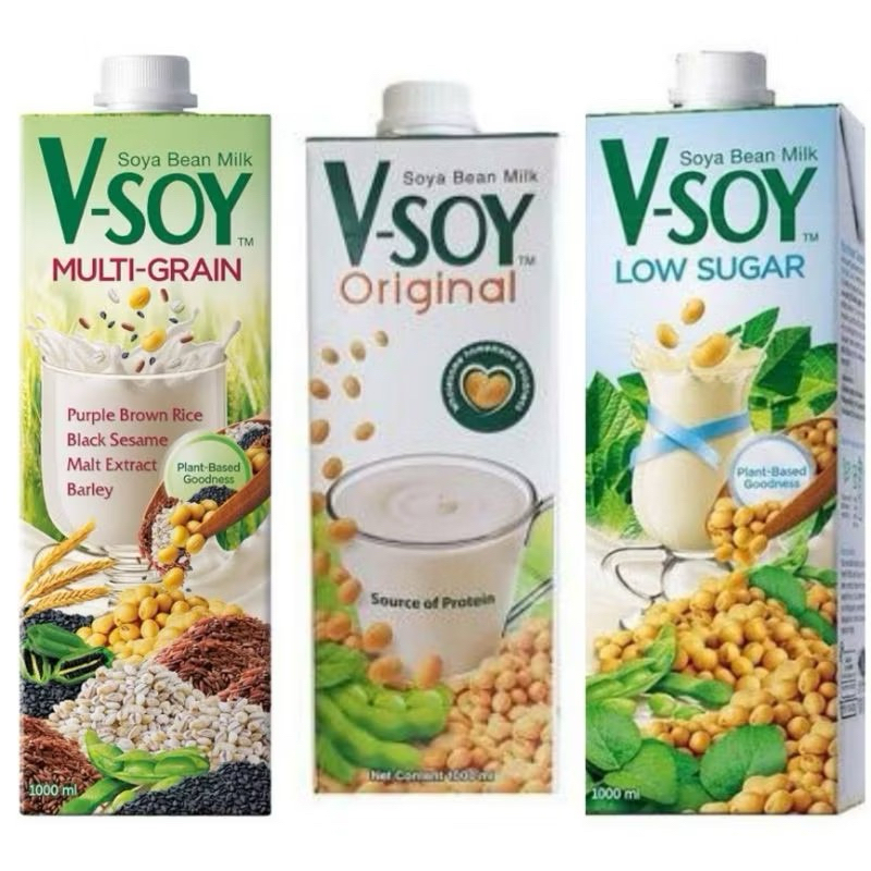 

V-Soy Multi Grain 1000ml – Susu Kedelai Premium, Siap Minum