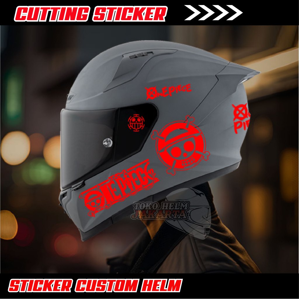 Sticker Helm One Piece/ Sticker cutting helmet