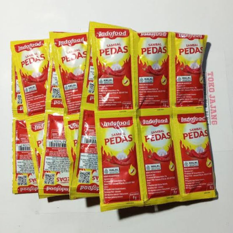 

saos indofood pedas merah kuning