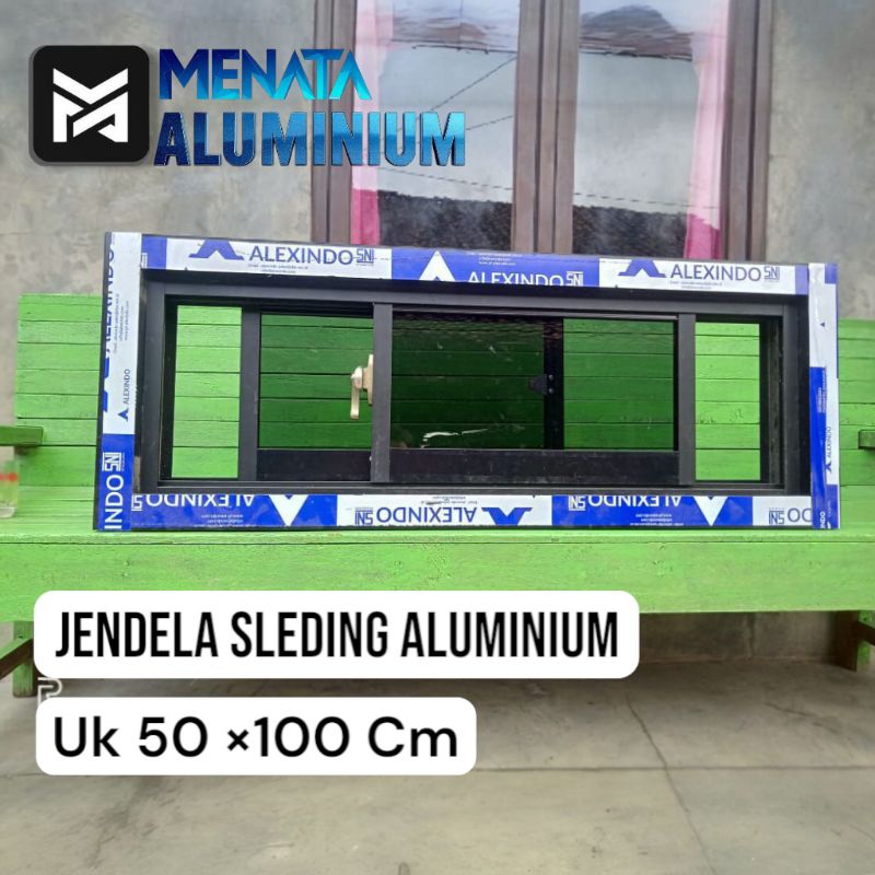 jendela aluminium sleding / jendela dapur sleding murah