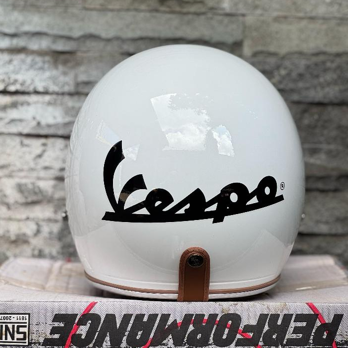 Helm Vespa Piaggio Putih Xential White