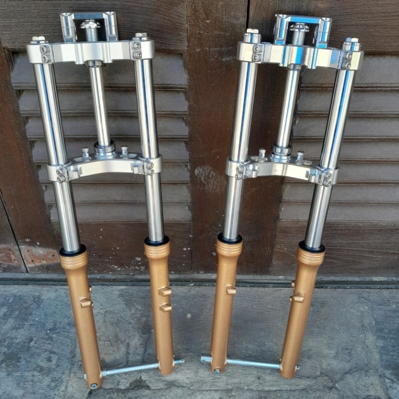 skok ninja import T CNC pnp honda shockbreaker depan ninja T atas bawah CNC pnp cb gl mp tiger win