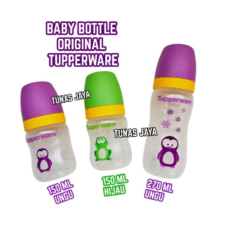 (1 BUAH) BABY BOTTLE TUPPERWARE BOTOL SUSU BAYI DOT CUTIE TWEE