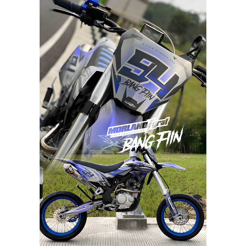 DECAL DTRACKER CHROME SILVER SUPERDOFF | decal klx bf | decal crf | decal wr | decal gordons ||
