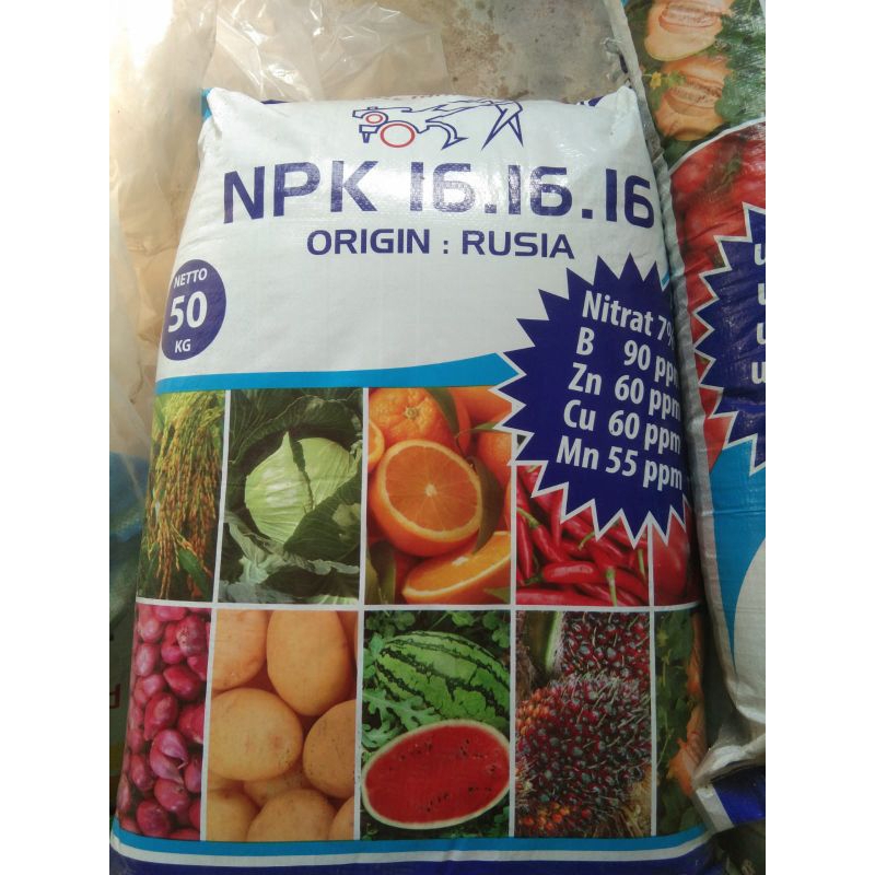 Pupuk npk 16 16 16 pak tani 50 kg original