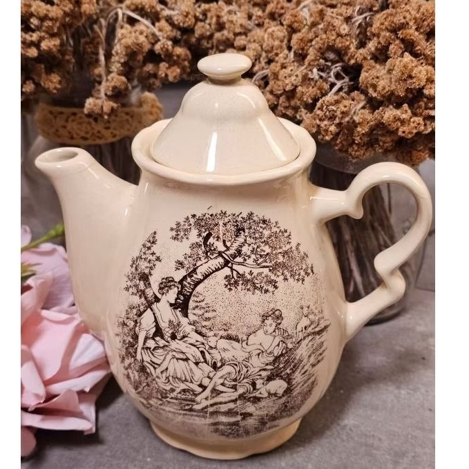 teko teh keramik antik vintage cangkir