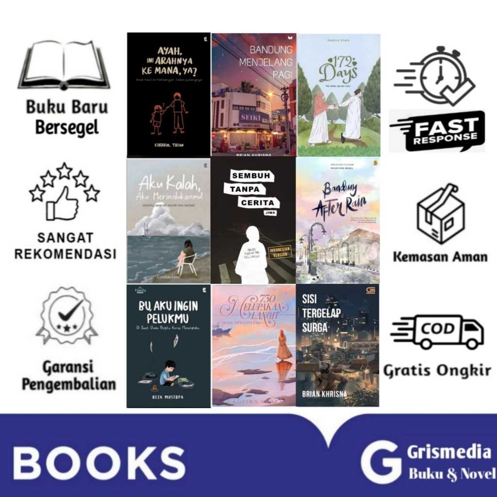 Buku Novel Ayah, Ini Arahnya Kemana Ya Bu, Aku Ingin Pelukmu Malioboro Kalah Merindukanmu At Midnigh