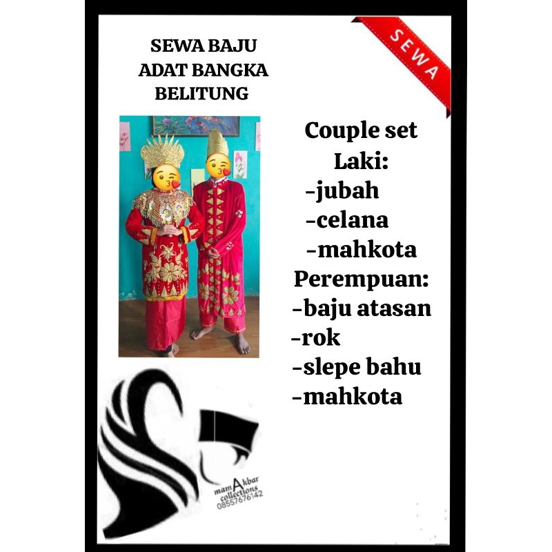 sewa baju adat bangka belitung