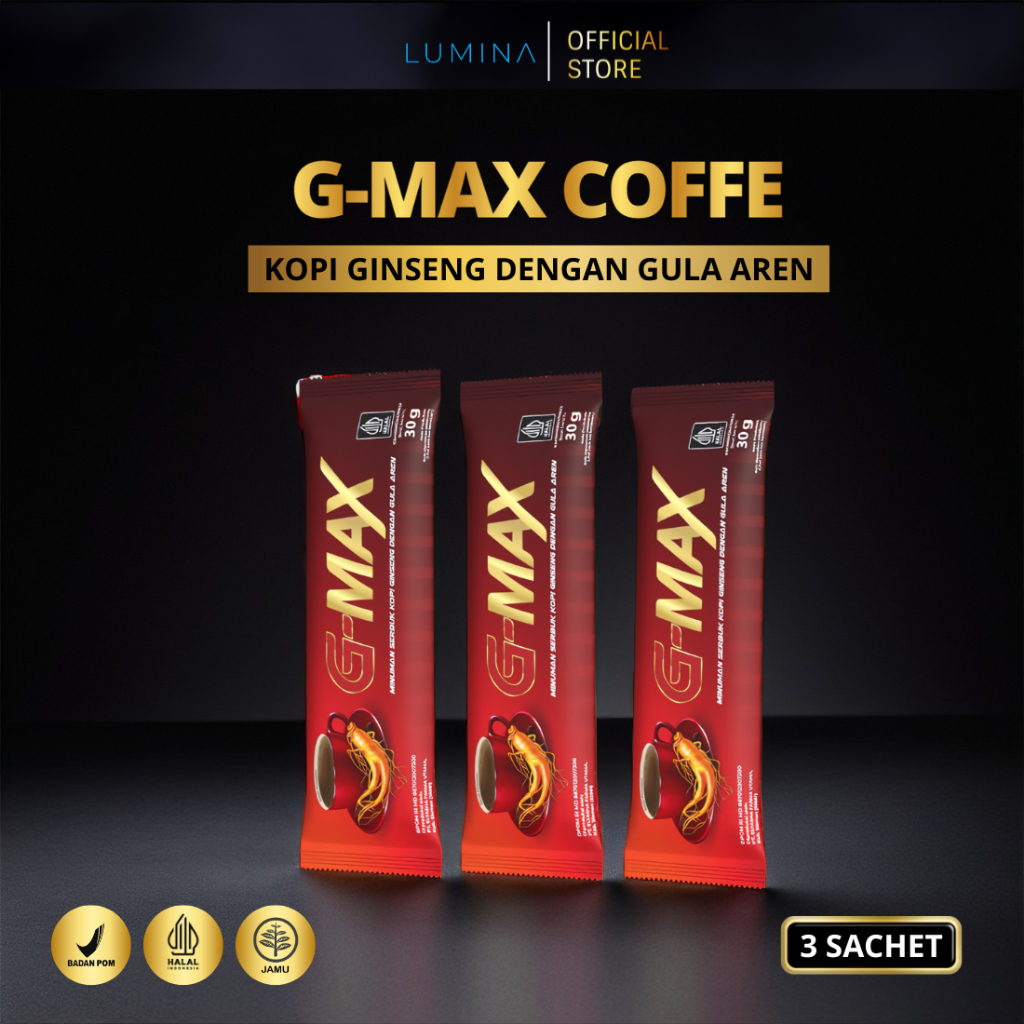 

GMAX Kopi Penambah Stamina Pria Dewasa 100% original tanpa efek samping Aman Sudah BPOM