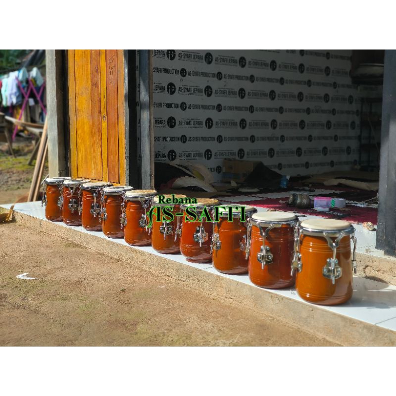 kendang kempul/ kendang koplo buat Rebana kulit sapi