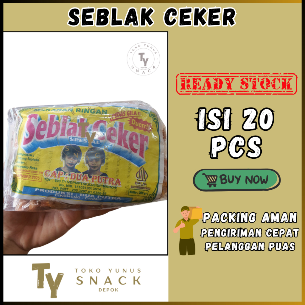 

SEBLAK CEKER CAP DUA PUTRA ISI 20PCS