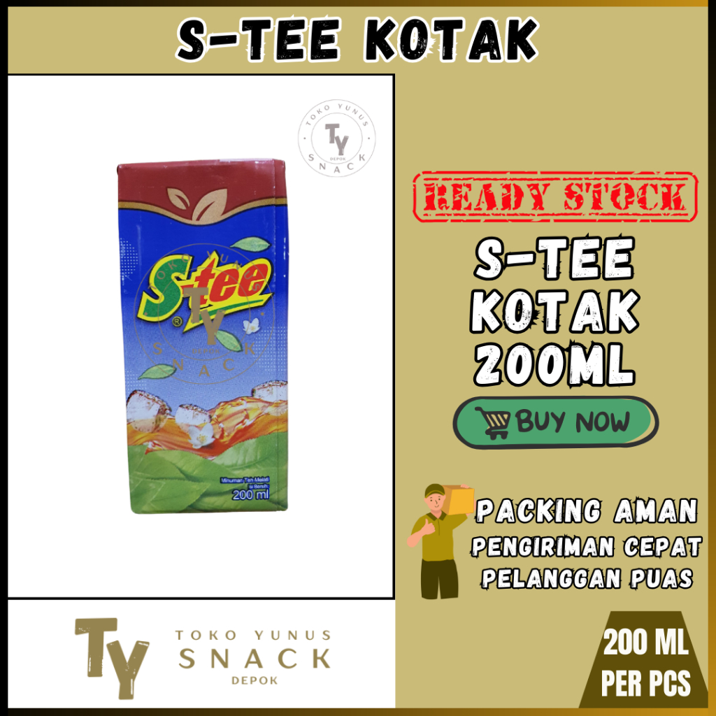 

S-TEE MINUMAN TEH KOTAK 200ML