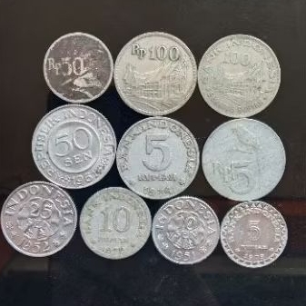 Borongan uang koin kuno Indonesia