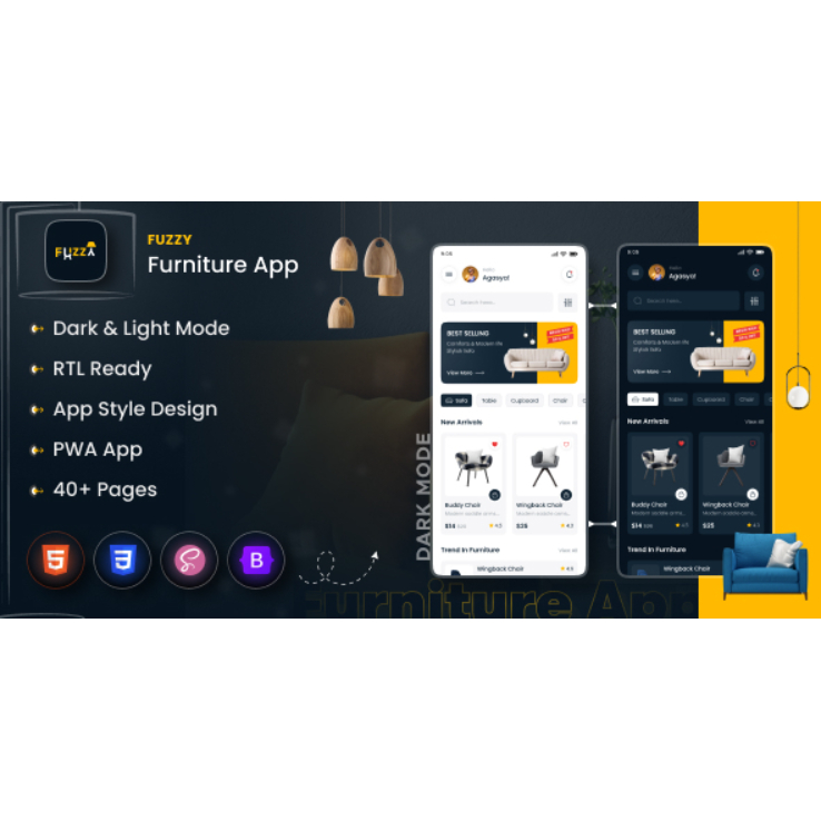 Fuzzy - Ecommerce PWA Mobile HTML Template