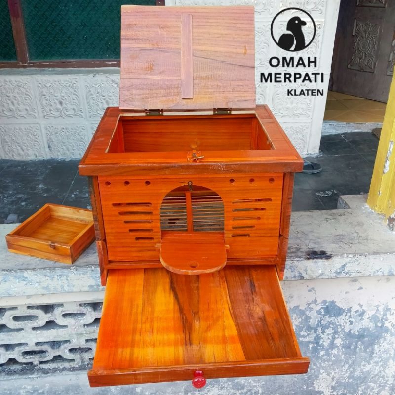 GUPON LIPAT FULL JATI POLITUR CUSTOM 2 PINTU PREMIUM GRATIS ONGKIR