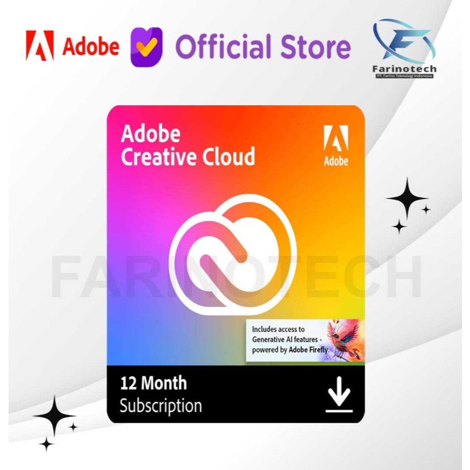 Adobe Creative Cloud All Apps 1 Tahun Subscription Adobe CC