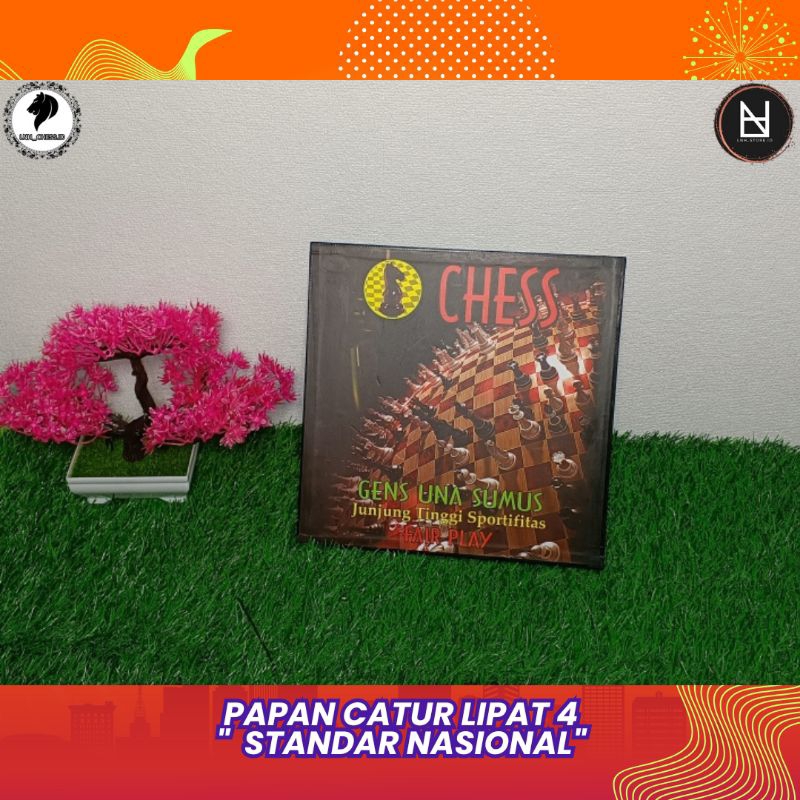 Papan Catur Lipat 4 Standar Nasional