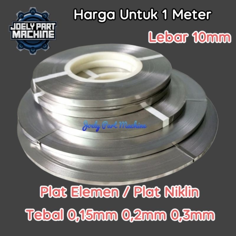 Kawat Heater/Plat Elemen Pemanas Lebar 10mm Mesin Vacuum Sealer atau Foot Sealer