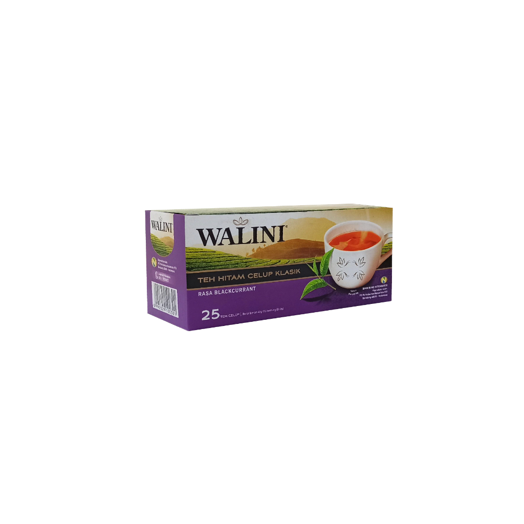 

Walini Teh Hitam Celup Klasik Rasa Blackcurrant 25 Kantung