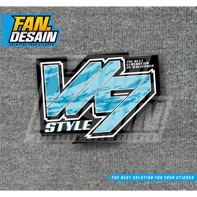 STIKER W9 STYLE STICKER GL W9 STYLE WALISONGO STYLE WS4