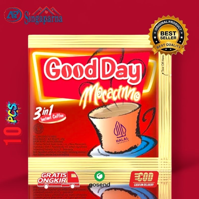 

GoodDay Mocacinno 3 in 1 Kopi Seduh Instan