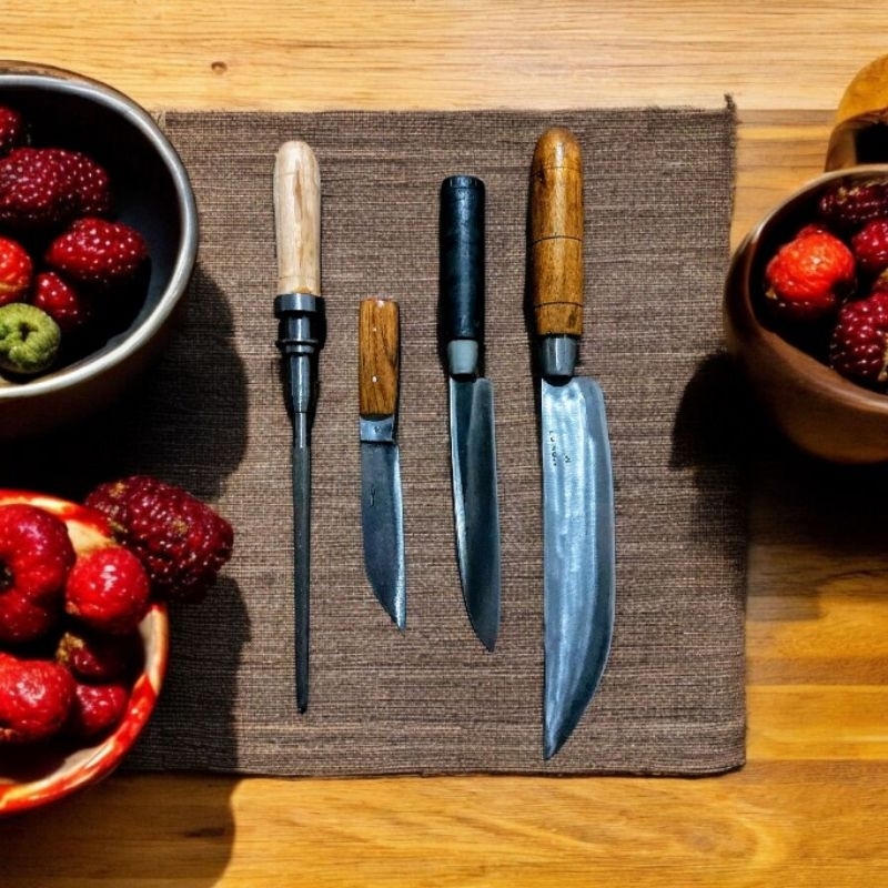 Pisau Dapur Istimewa Set 4 pcs Pisau Laker/Bering + Pisau HSS ST + Pisau Mawar+ Asahan Kitchenware