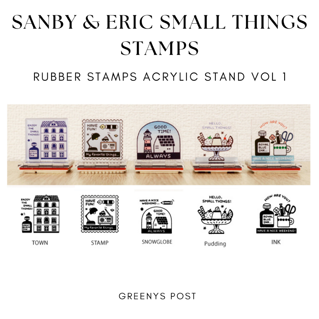 

Sanby Eric Small Things Rubber Stamp Acrylic Stand Stempel