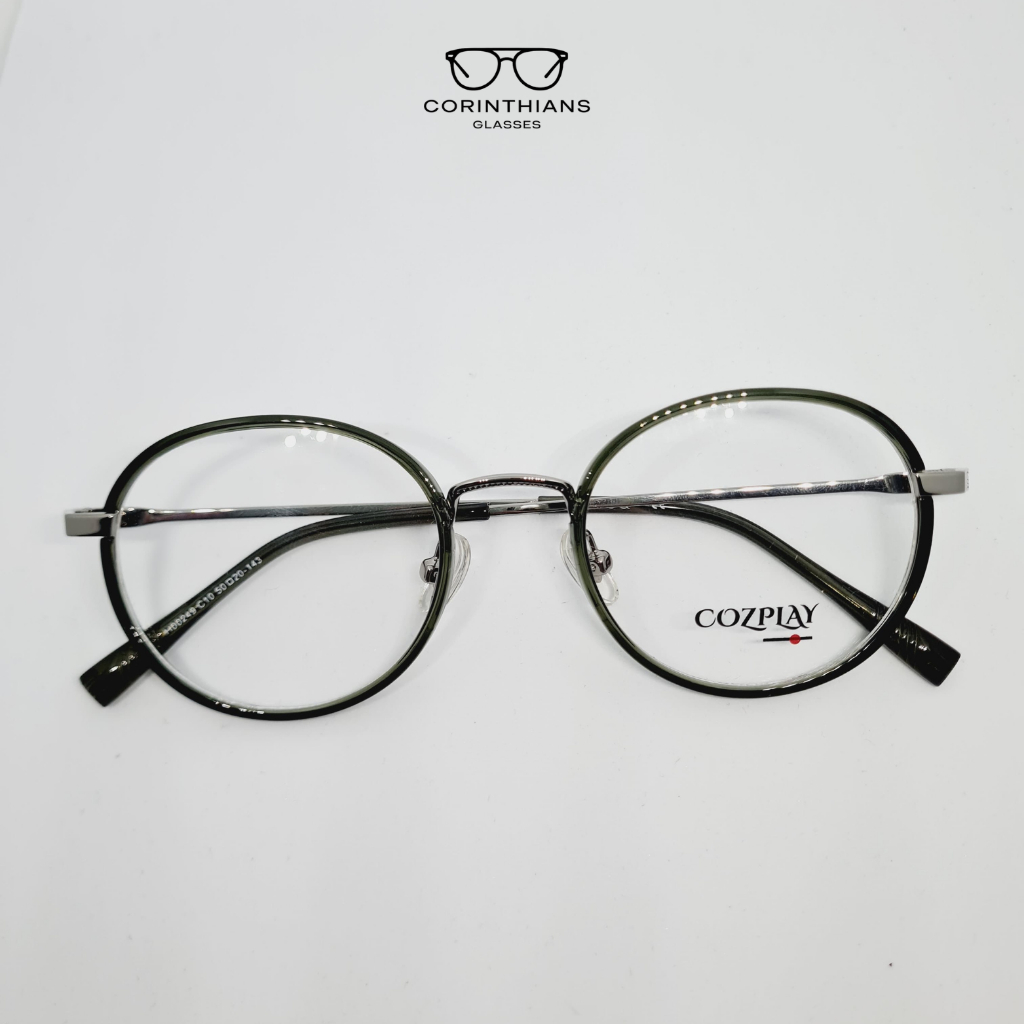 Kacamata Bulat Pria Wanita Minus Silinder Photocromic Bluecromic Antiradiasai Blueray