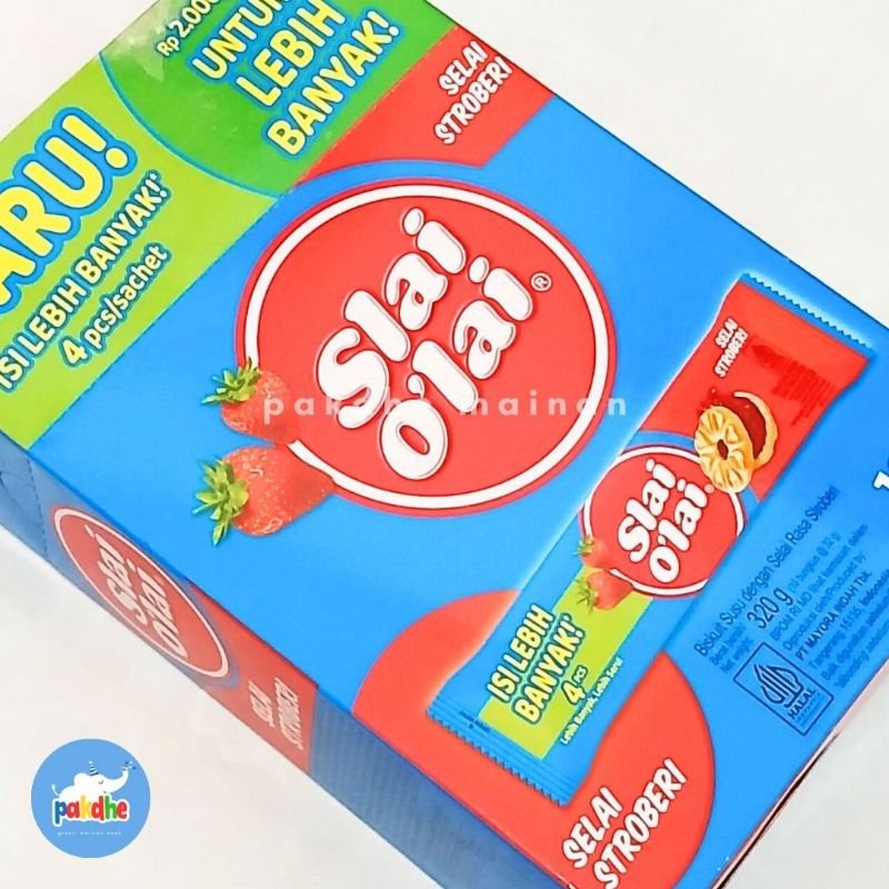 

Slai Olai 1 box isi 10pcs. Grosir jajan termurah di Pakdhe Mainan