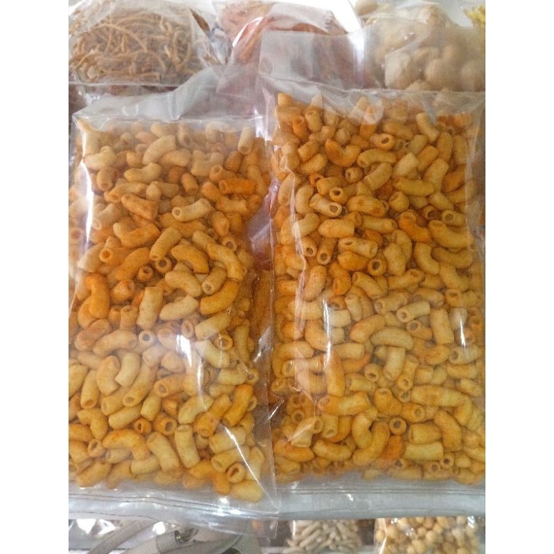 

(Berat 100gr, 150gr, 250gr) Makaroni Bantet Rasa Keju Asin Gurih Manis Super Renyahh