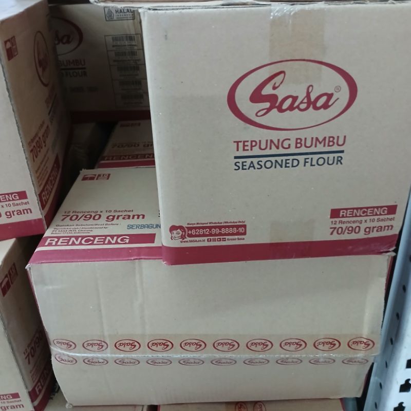 

Tepung Bumbu Sasa 70/90gr Order 1 Karton