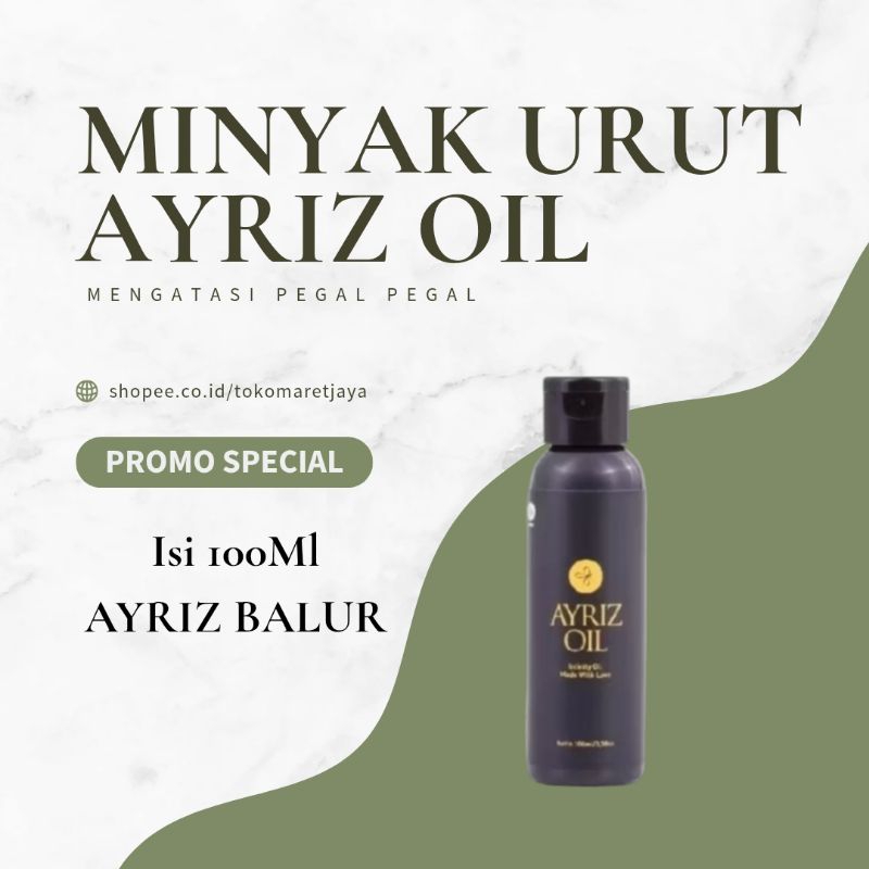 AYRIZ OIL Minyak Balur Original BPOM Ayriz Oil 100ml