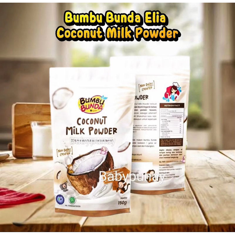

Bumbu Bunda Elia COCONUT MILK POWDER NON DAIRY CREAMER 100% SANTAN BUBUK KELAPA MURNI