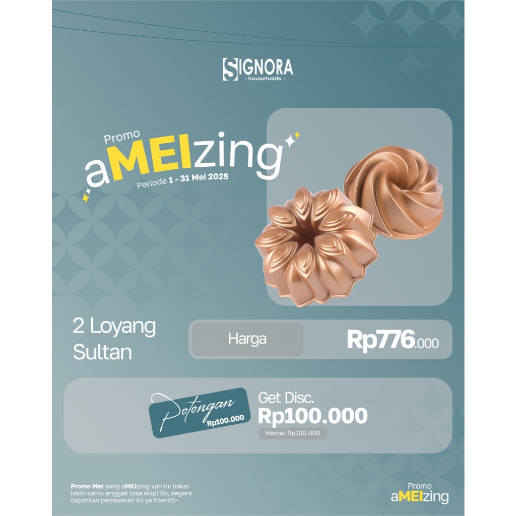 Loyang Sultan Signora Promo 2 pcs Bundle