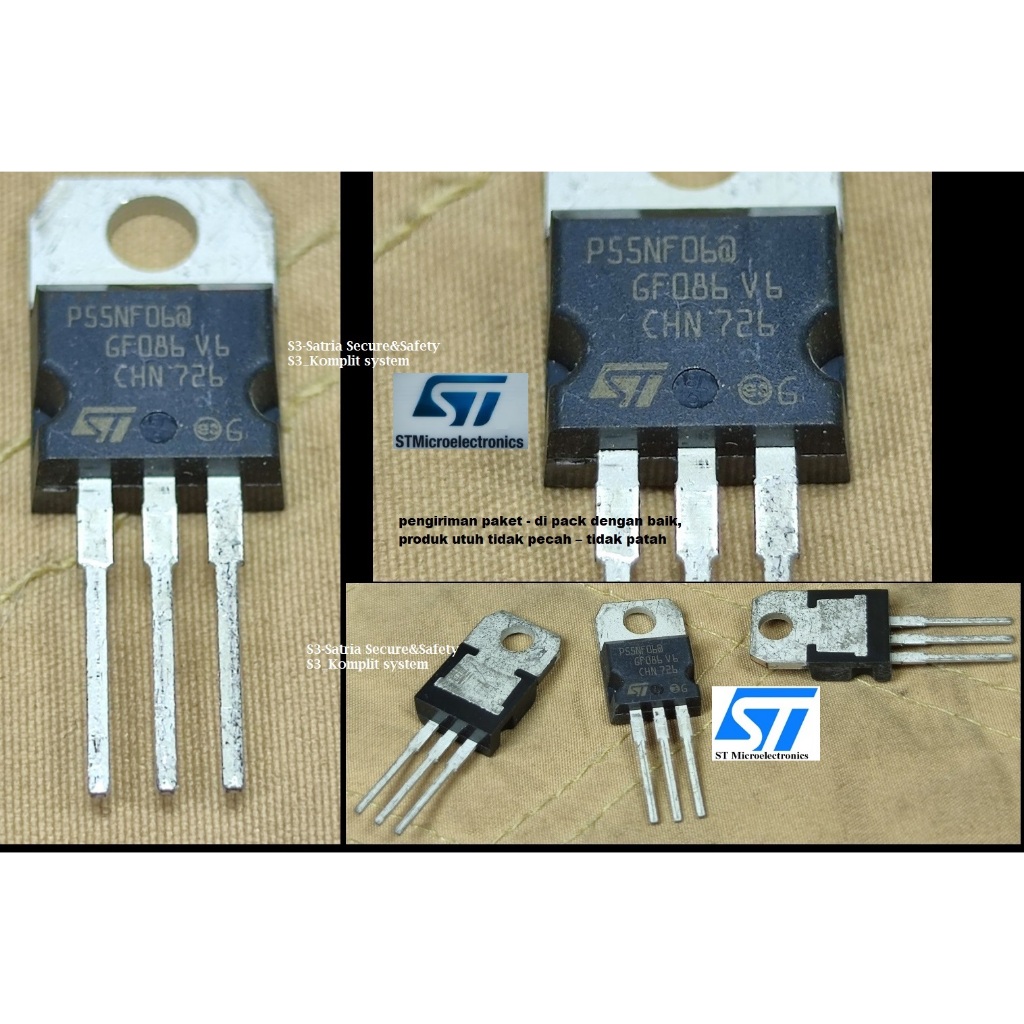 P55NF06 Transistor P55 NF 06 power Mosfet STP55NF06 Mospet st p55nf06 Transitor P55NF06a P55NF06@ p5