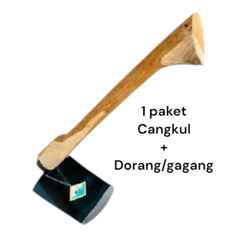 cangkul + dorang / gagang 1 paket gratis ongkir