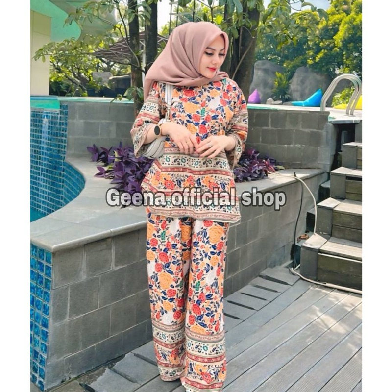 BAJU ONE SET 2025 ATASAN BAWAHAN WANITA BAHAN RAYON SETELAN BUSUI