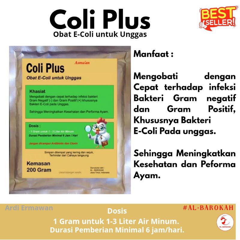 Coli Plus - Obat E-Coli untuk Unggas