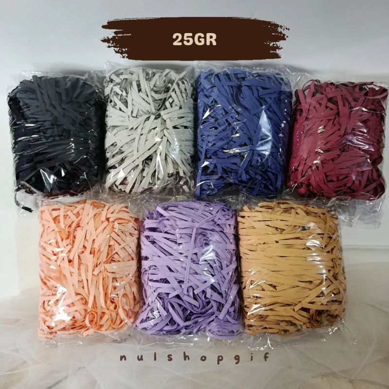 

25GR Kertas Cacah Serut Isian Hampers Gift Box Filler Shredder Paper