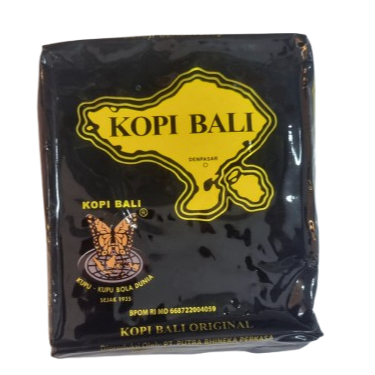 

Kopi Bali Original Aluminium Robusta 100 Gram | 250 Gram - Original Kopi Kupu-Kupu Bola Dunia