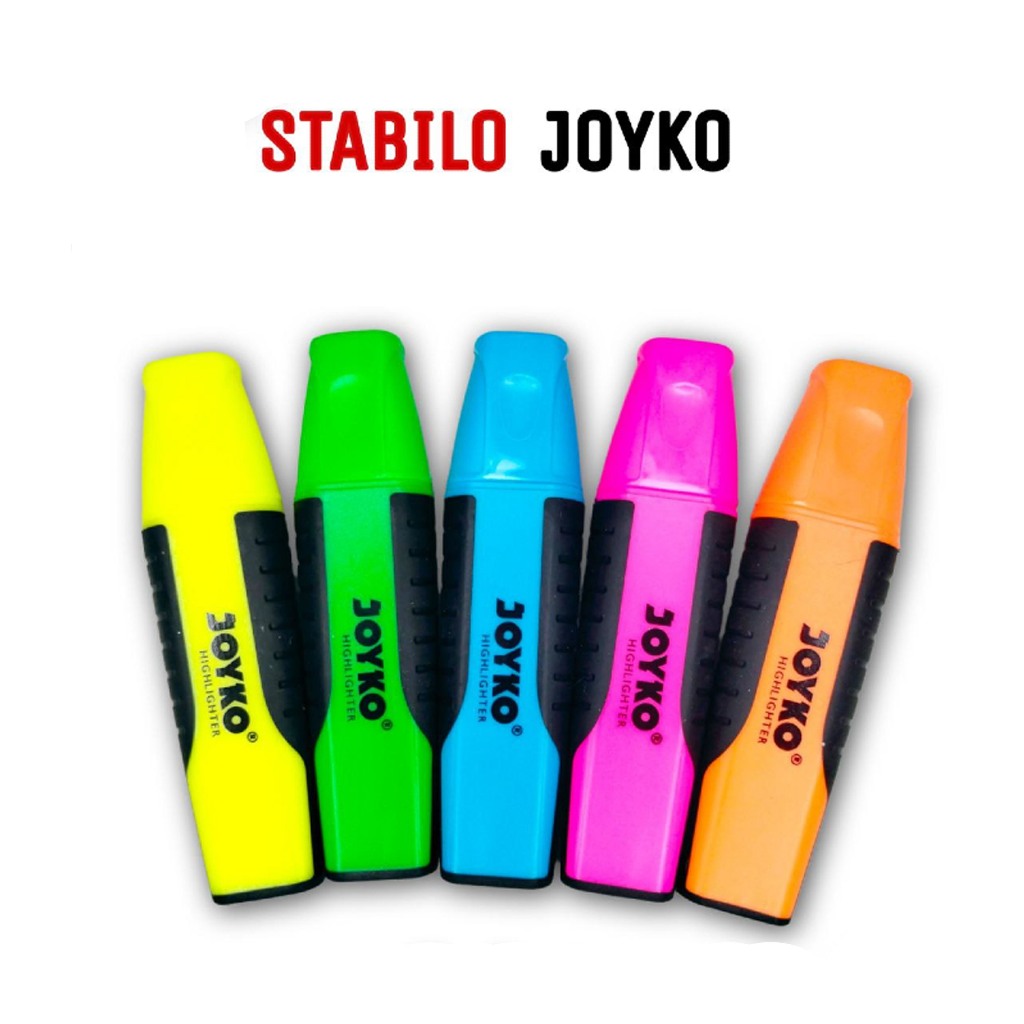 

Spidol Joyko HL 1-5 / Highlighter HL 1 Kuning / 2 Hijau / 3 Biru / 4 Pink / 5 Orange Penanda Warna