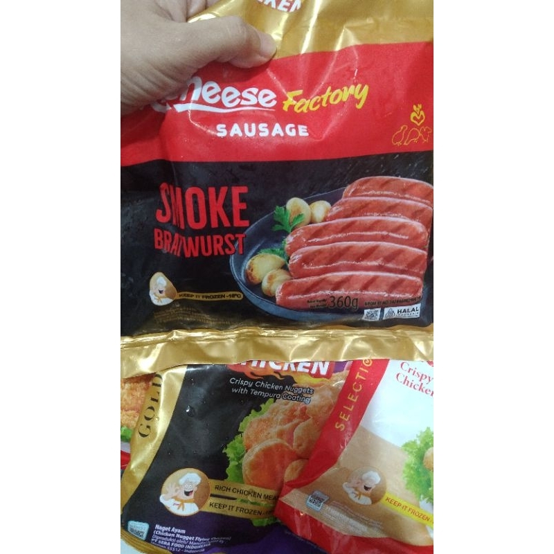 

Richeese Nugget, Richeese flying Chicken, Richeese Smoke Bratwurst, Recheese French Fries Batter