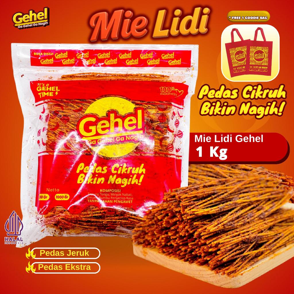 

(FREE 1 Tas) GEHEL MIE LIDI 1KG CIKRUH (Edisi Terbatas) - Makanan Ringan