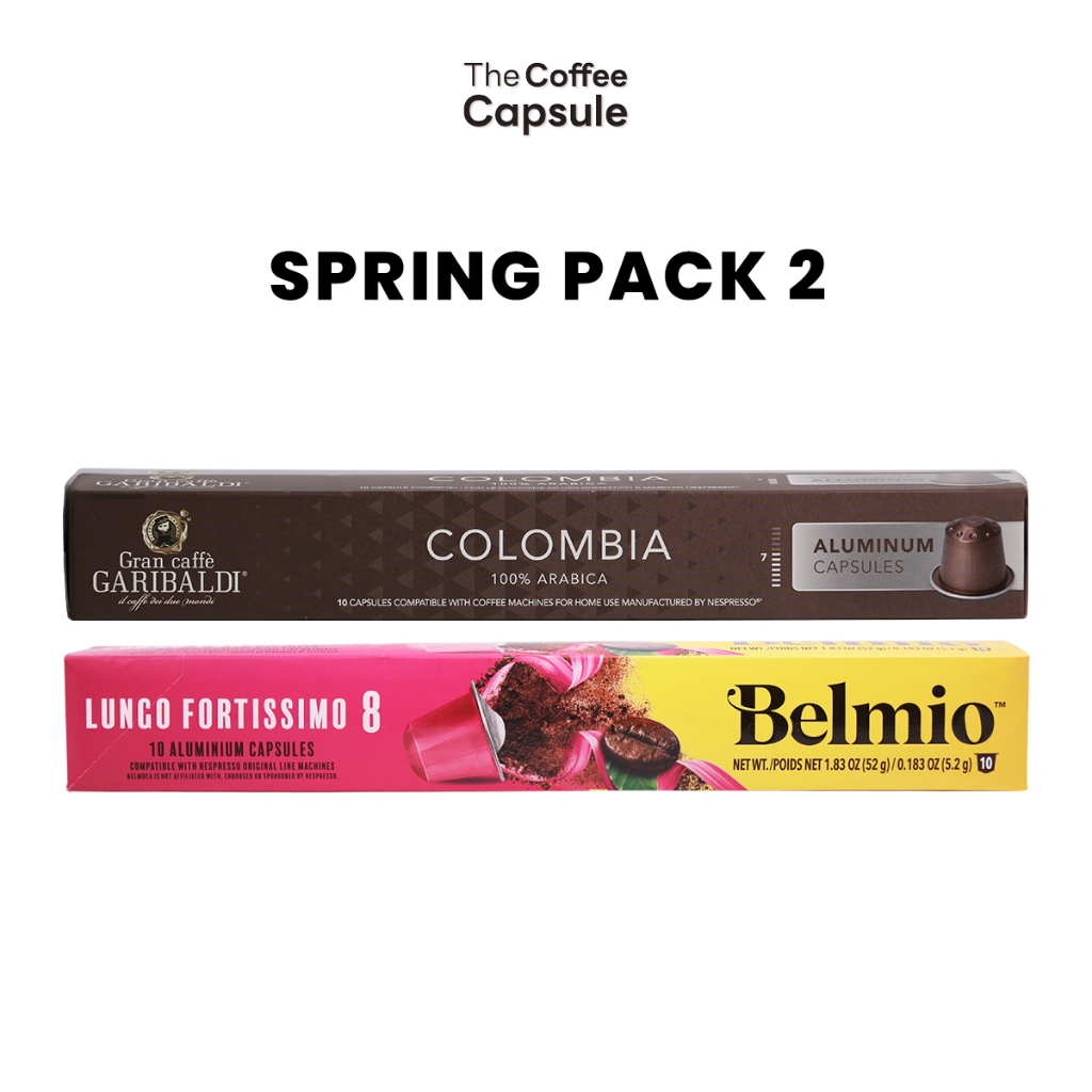 

[Spring Pack 2] Kopi Kapsul Garibaldi Colombia + Belmio Lungo Fortissimo - Bundle Hemat