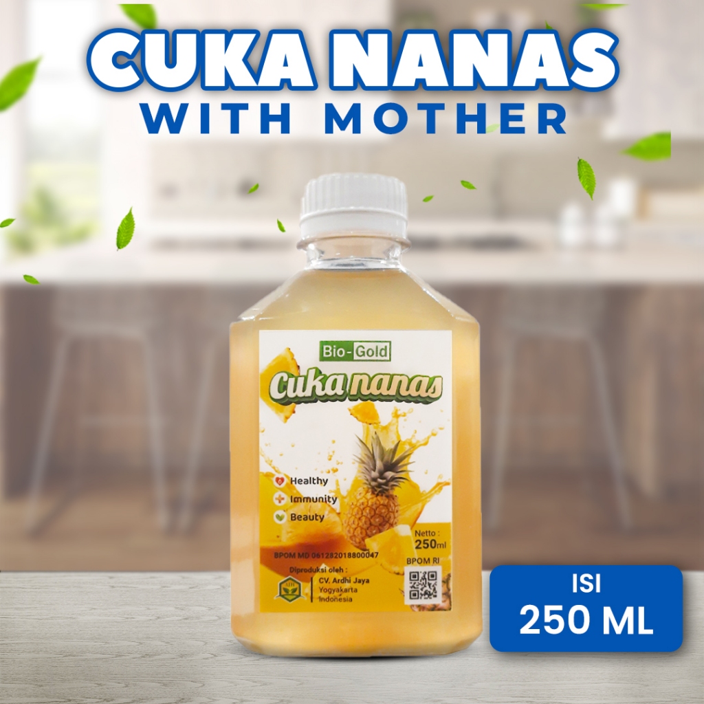 

Cuka Nanas Bio Gold 250ml–Praktis & Alami Bantu Stabilkan Gula Darah | Fermentasi Nanas With Mother