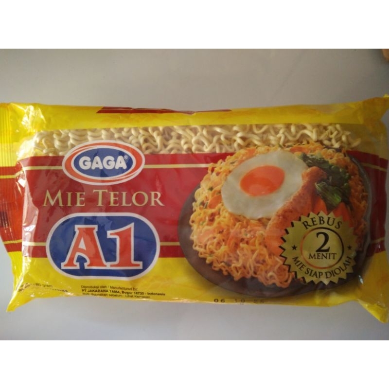 

Gaga Mie Telor A1 Kuning Kemasan 180 Gram